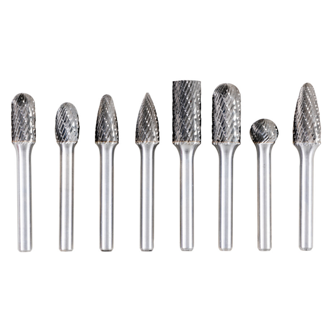 8 PIECE BUR SET - 10 & 12MM DIA SHR2100010C